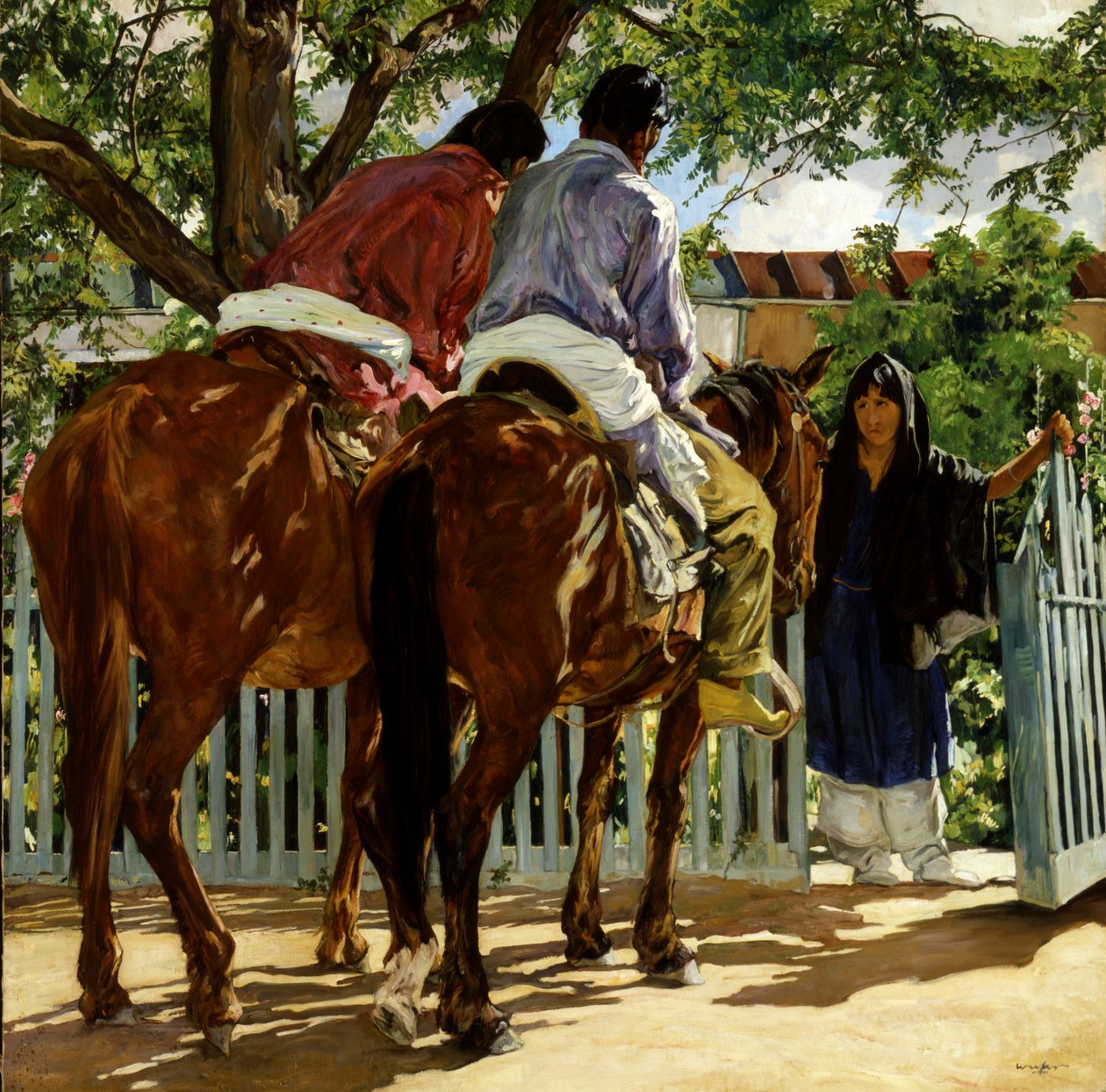 Hívók, kb. 1926. alkotó: Walter Ufer