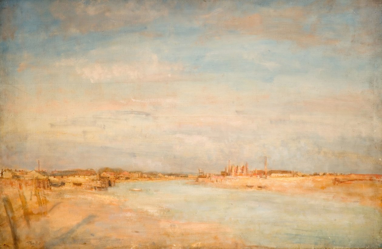 Folyói jelenet, 1935-1949. alkotó: Walter Westley Russell