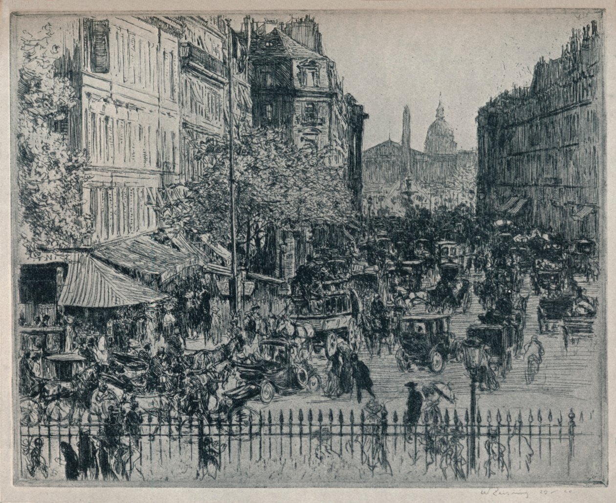 Rue Royale, Párizs, 1913 alkotó: Walter Zeising