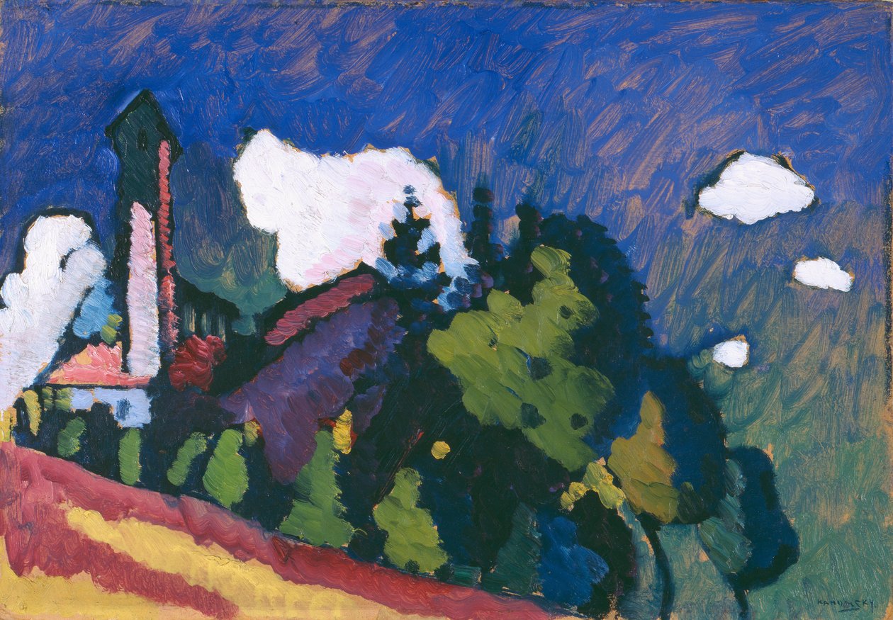V. Kandinsky. Tájkép alkotó: Wassily Kandinsky