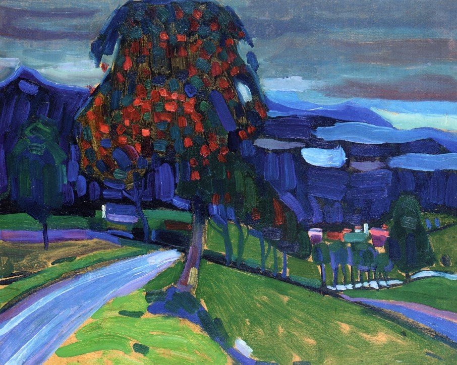 Ősz Murnauban alkotó: Wassily Kandinsky