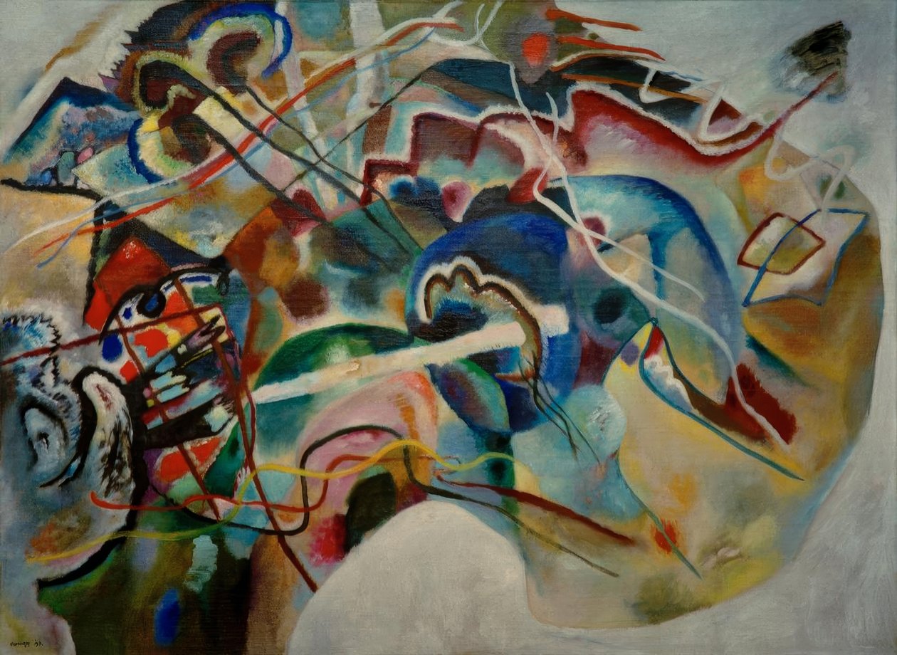 Kép fehér szegéllyel (Moszkva) alkotó: Wassily Kandinsky