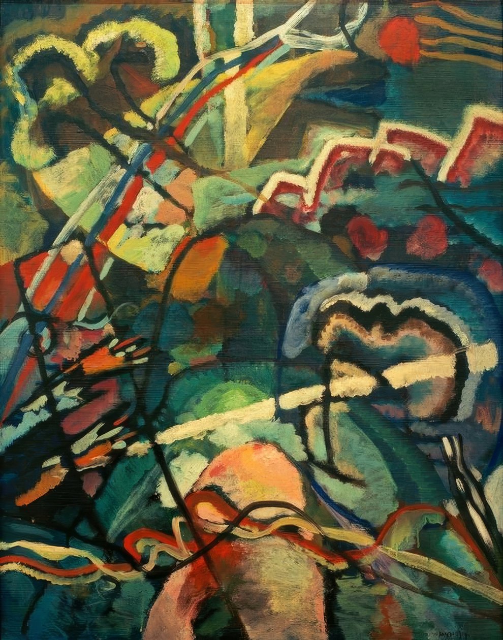 Kép fehér szegéllyel alkotó: Wassily Kandinsky