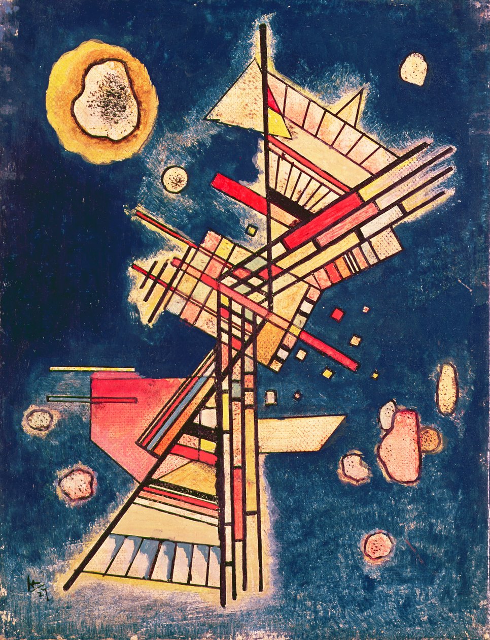 Kék hátterű kompozíció, 1927 alkotó: Wassily Kandinsky