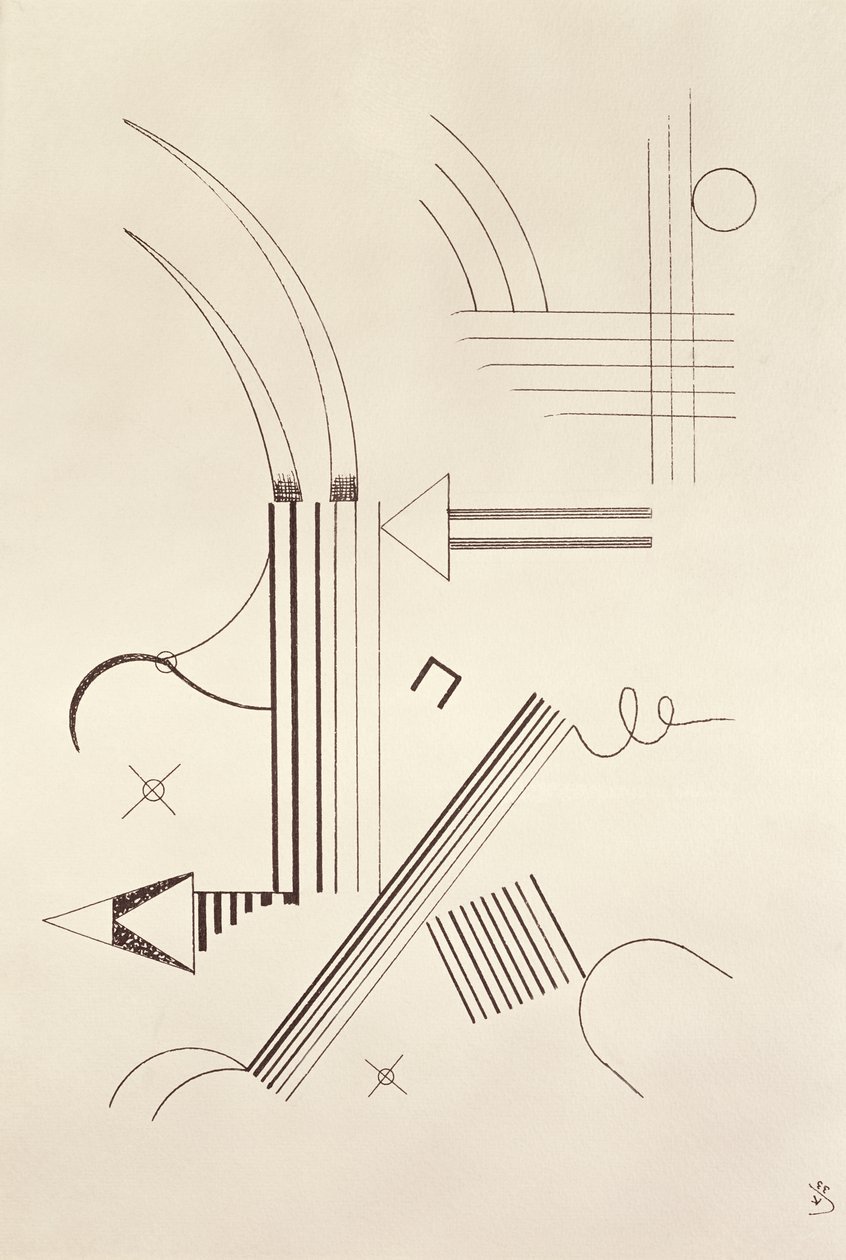 Rajz, 1933 alkotó: Wassily Kandinsky