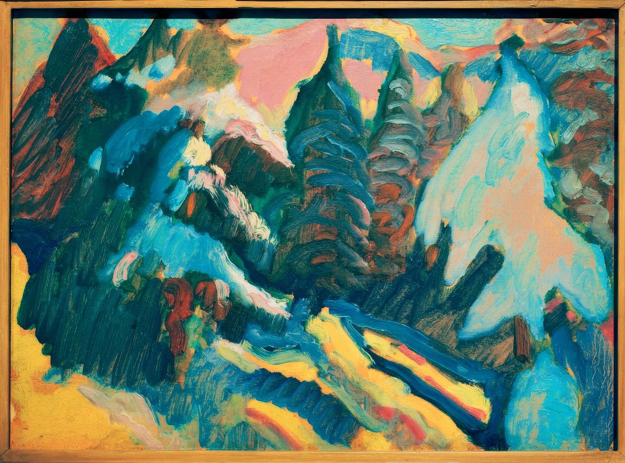 Kochel - Havas fák alkotó: Wassily Kandinsky