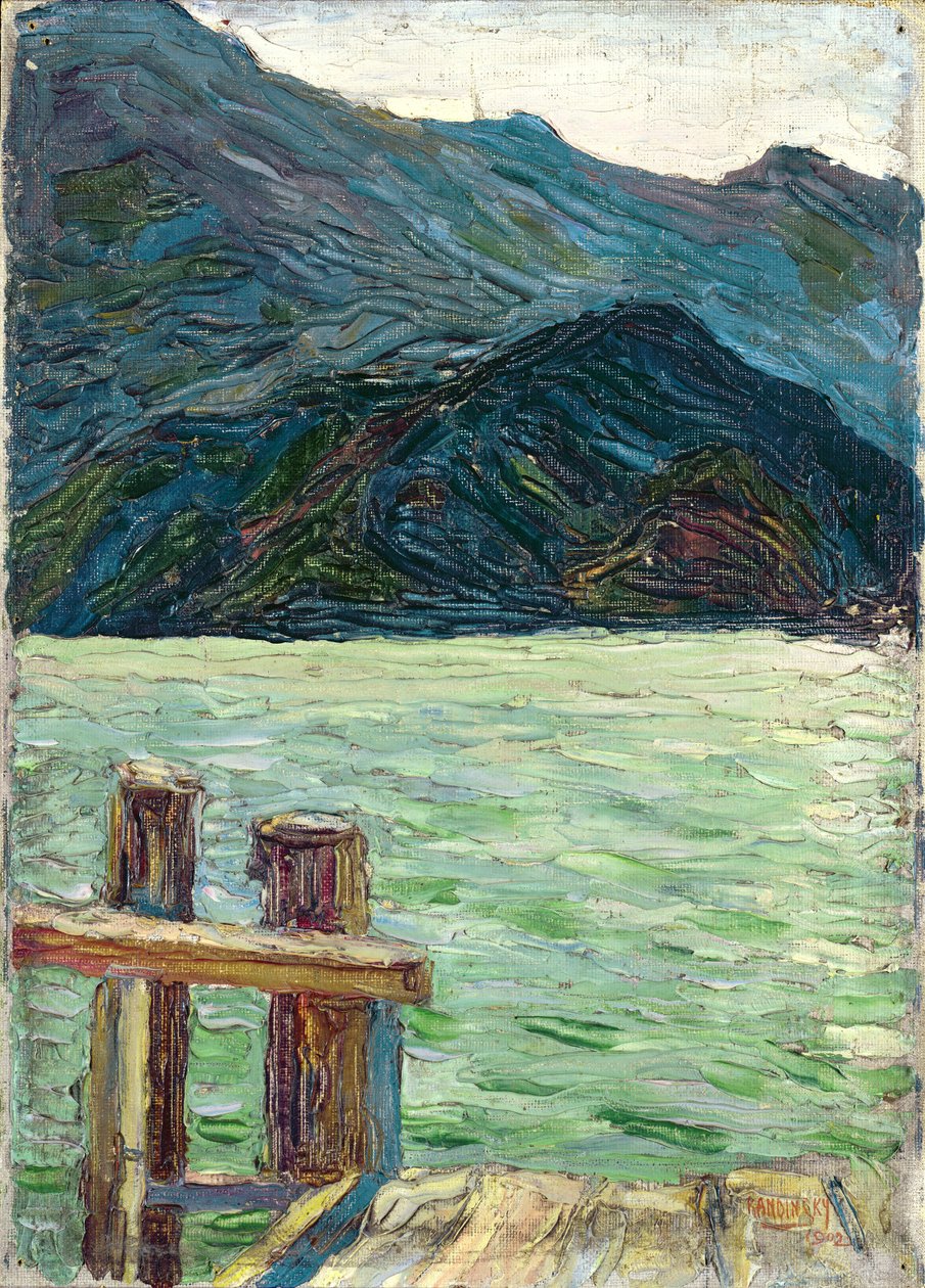 Kochelsee az öböl felett, 1902 alkotó: Wassily Kandinsky