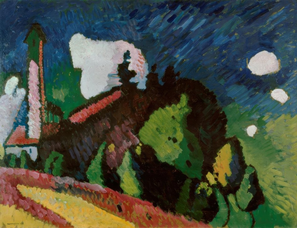 Táj egy toronnyal alkotó: Wassily Kandinsky