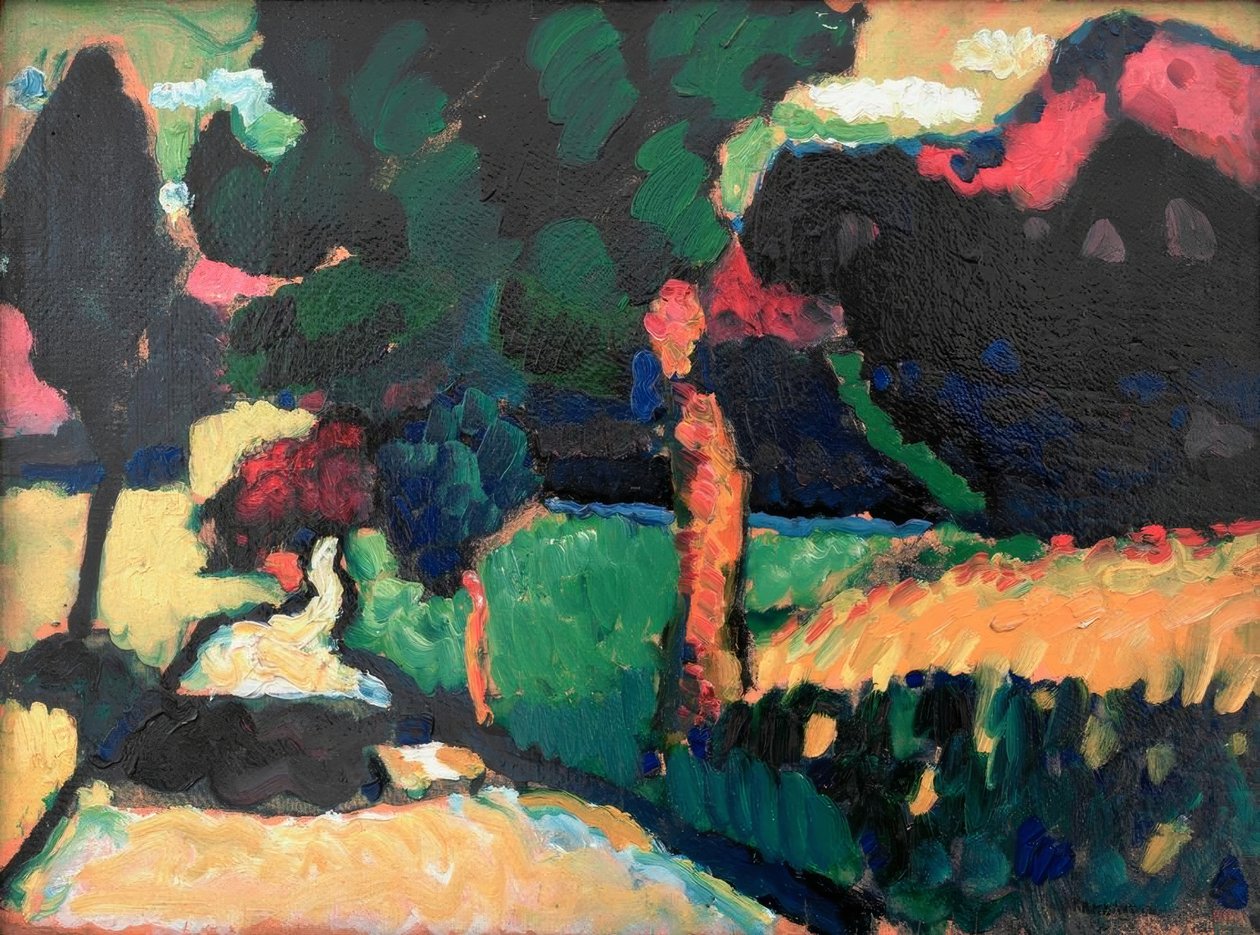 Murnau - nyári táj alkotó: Wassily Kandinsky