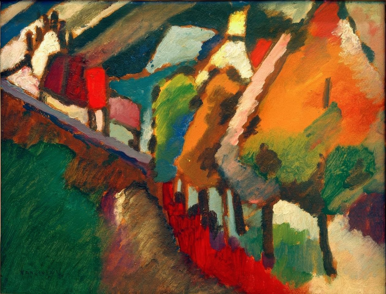 Természettanulmány Murnauból III alkotó: Wassily Kandinsky