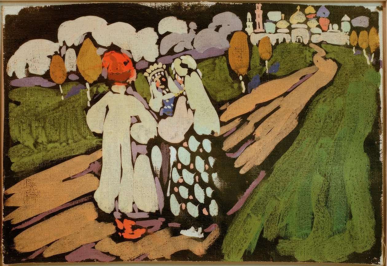 Orosz jelenet alkotó: Wassily Kandinsky