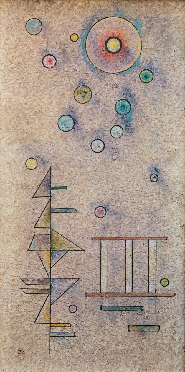 Alig, 1930 (tempera gipszön) alkotó: Wassily Kandinsky