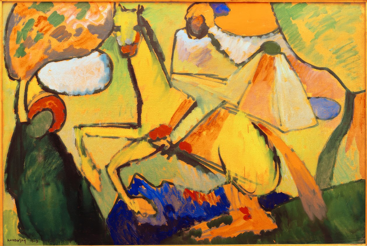 Vázlat (lovas) alkotó: Wassily Kandinsky