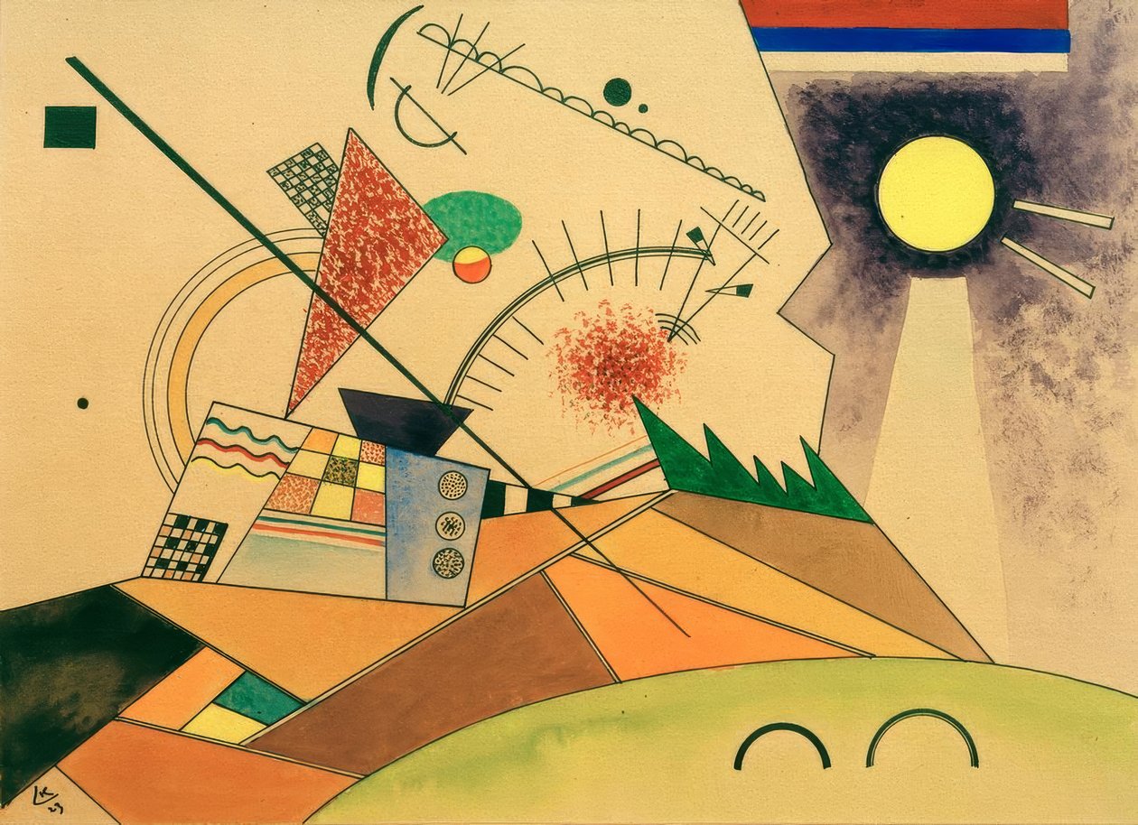 Vázlat a nyugalom mozgatásához alkotó: Wassily Kandinsky