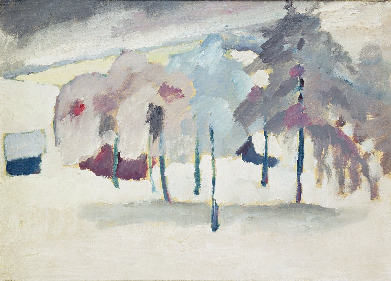 Murnau V. tanulmánya, 1910 körül alkotó: Wassily Kandinsky