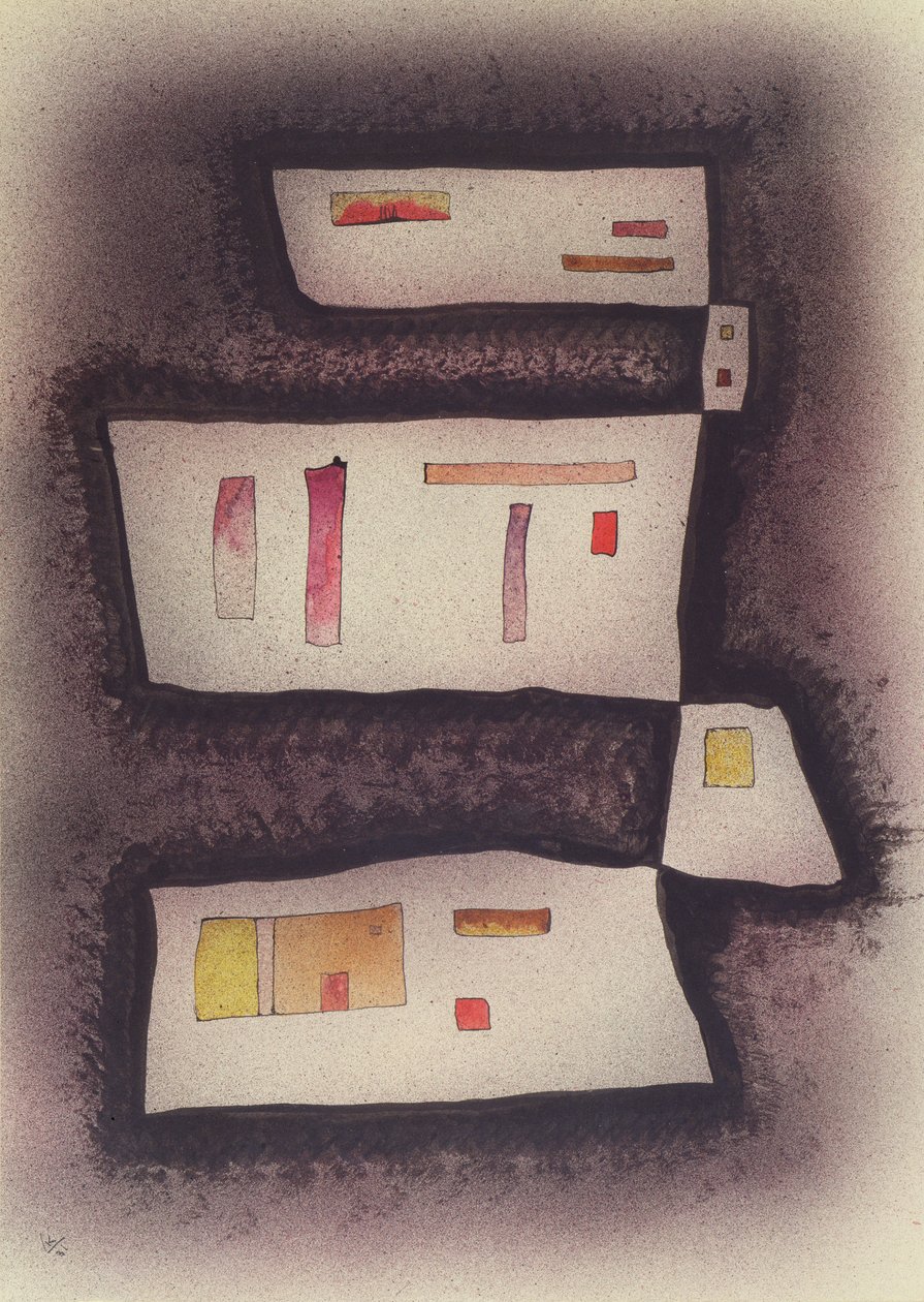 Viselkedés, 1931 (wc) alkotó: Wassily Kandinsky