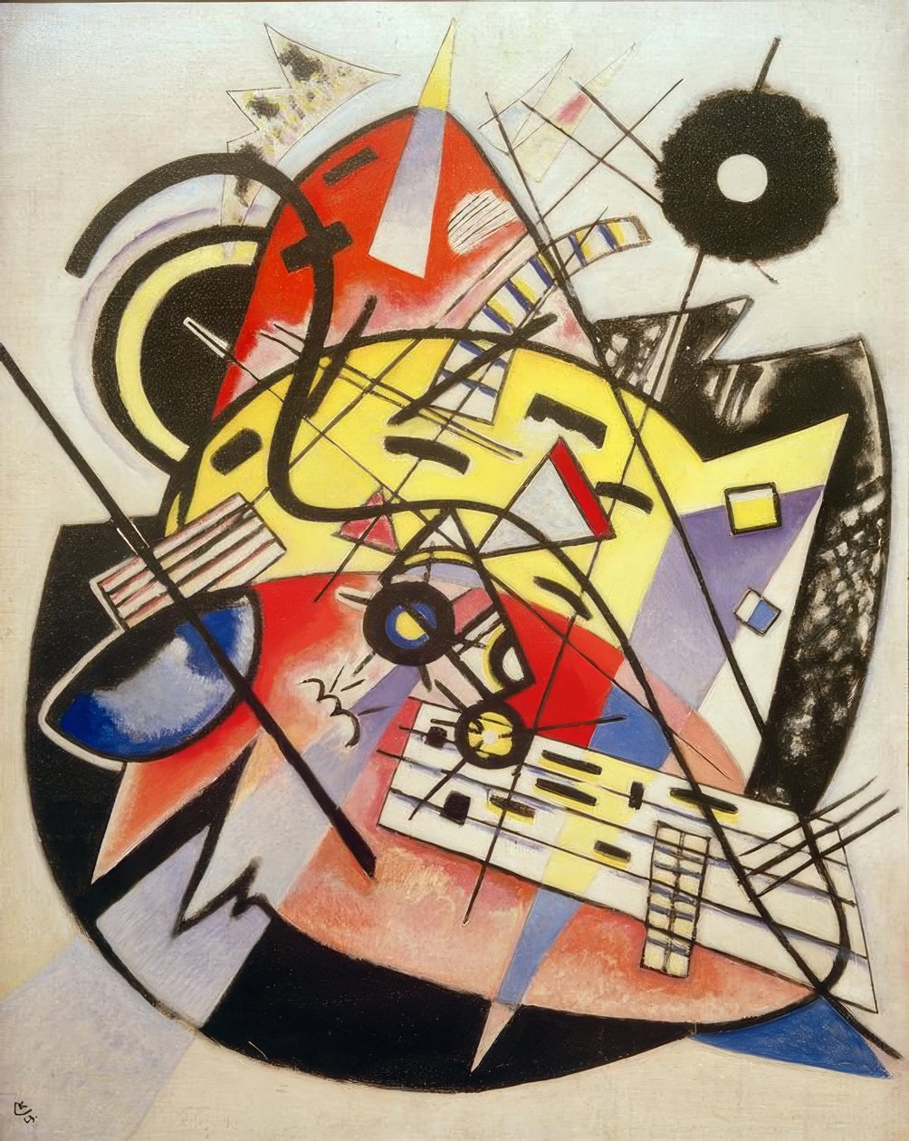 Fehér pont (248-as összetétel) alkotó: Wassily Kandinsky