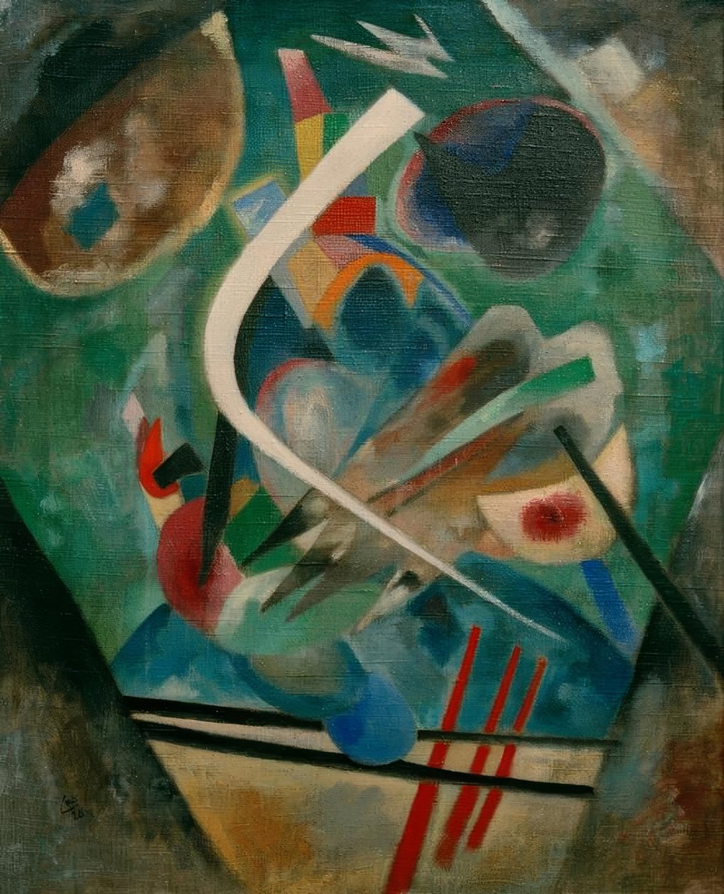 fehér vonal alkotó: Wassily Kandinsky