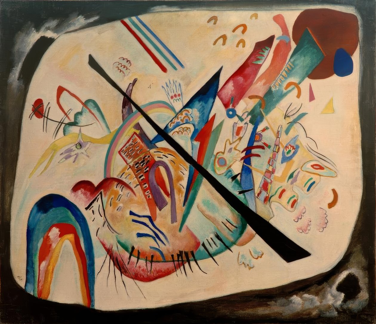 Fehér ovális alkotó: Wassily Kandinsky