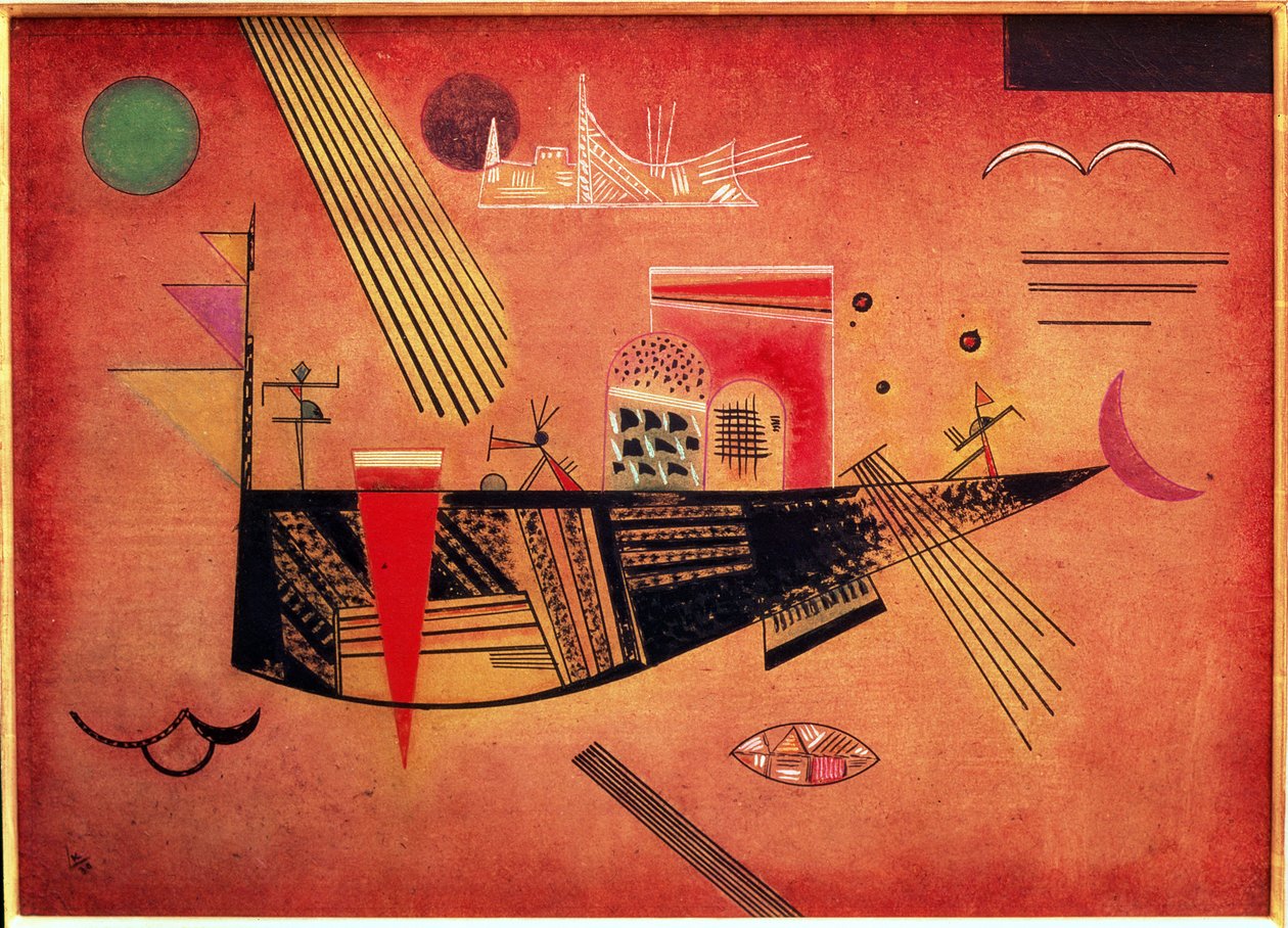 Szeszélyes, 1930 (olaj, karton) alkotó: Wassily Kandinsky