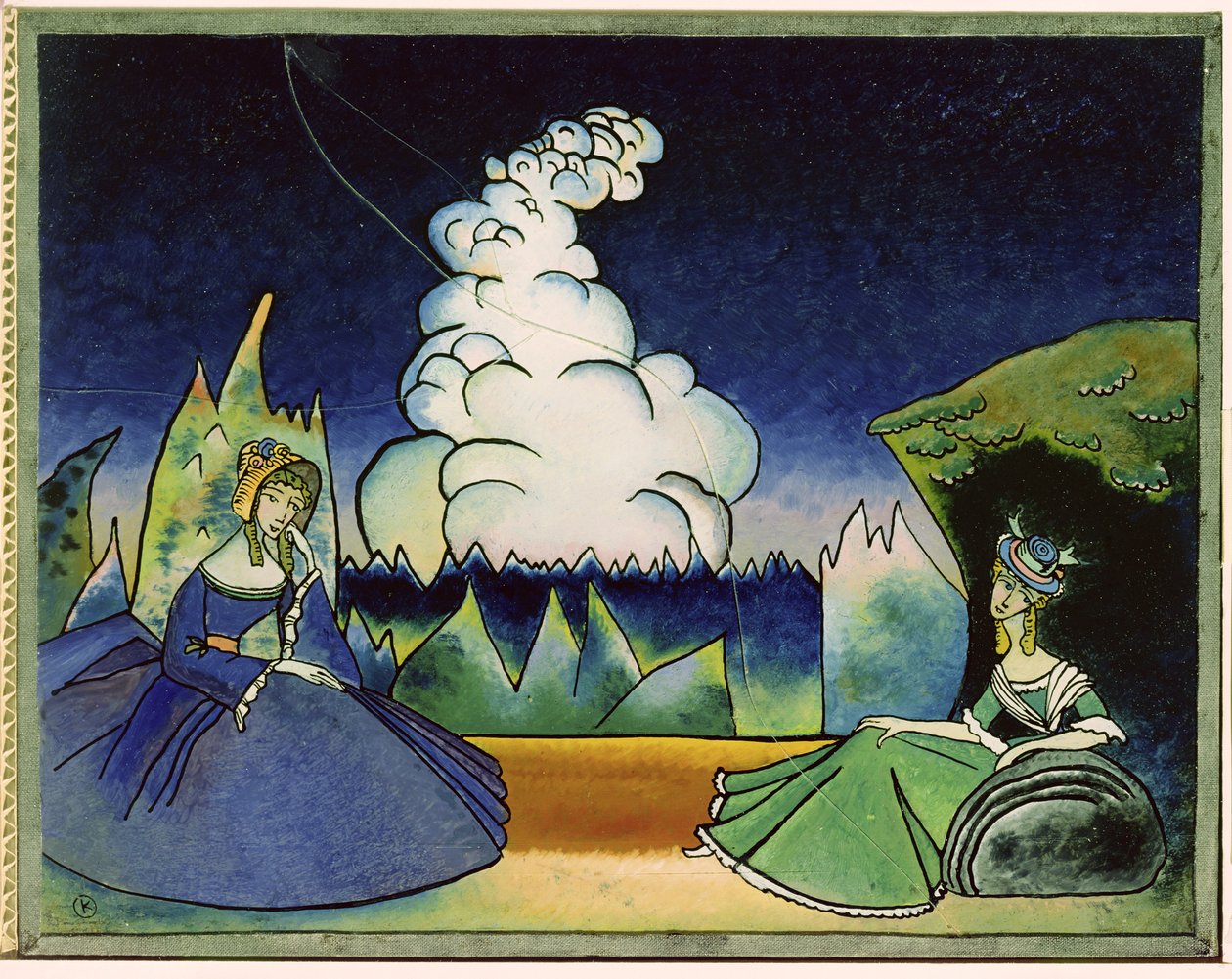 Fehér felhő, 1918 alkotó: Wassily Kandinsky
