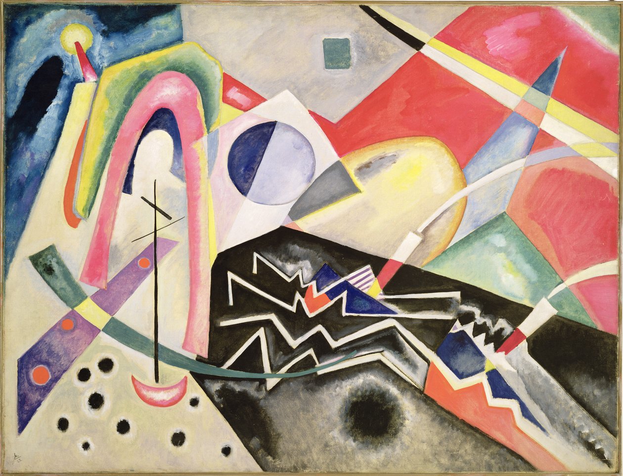 Fehér cikcak, 1922 alkotó: Wassily Kandinsky