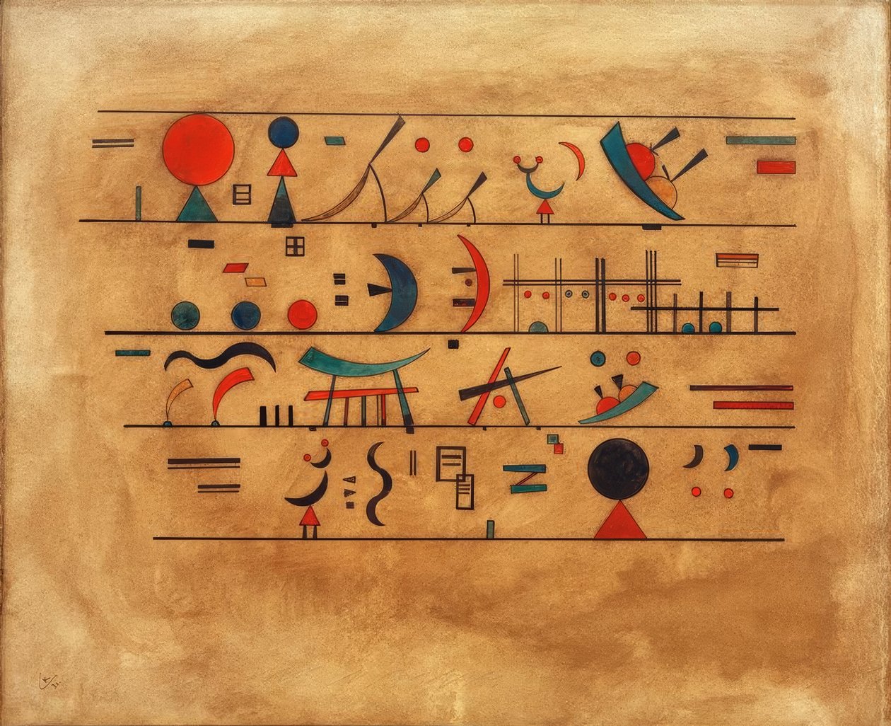Karakterláncok alkotó: Wassily Kandinsky