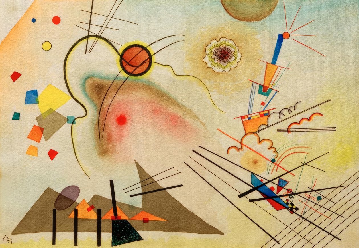 606-os számú akvarell alkotó: Wassily Kandinsky