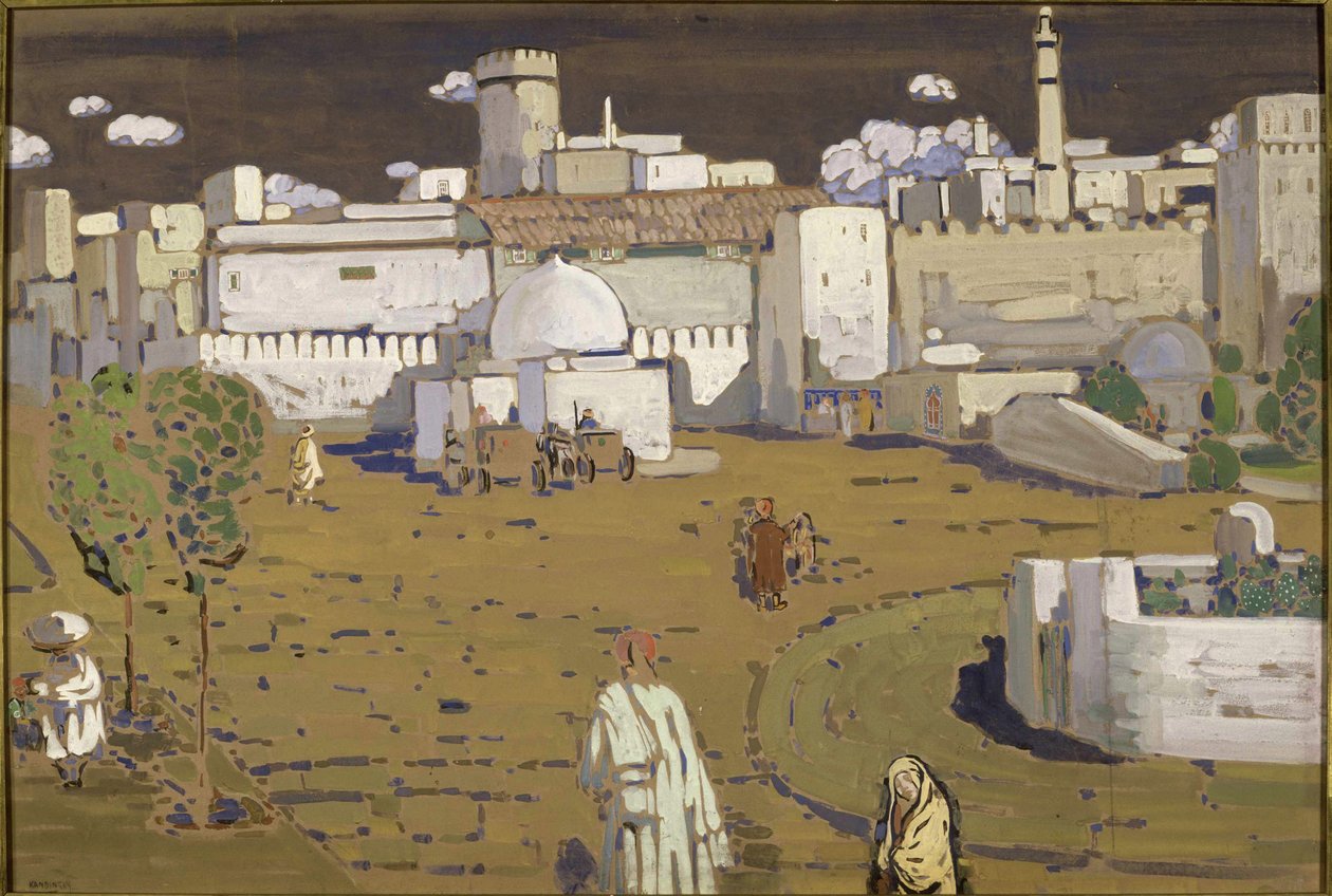 Arab város, 1905. alkotó: Wassily Kandinsky