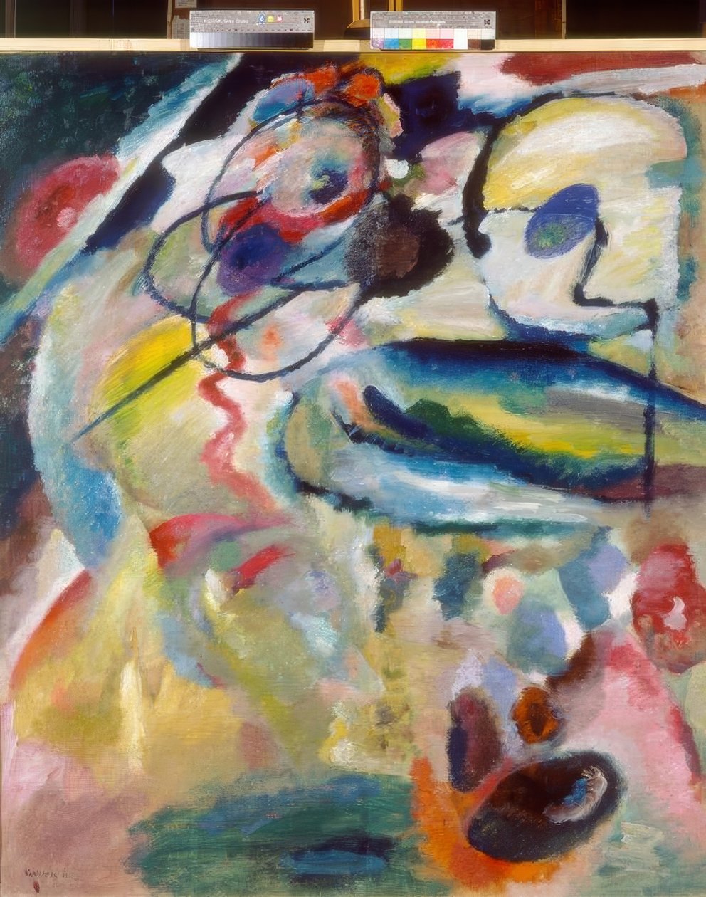 Kép körrel alkotó: Wassily Kandinsky