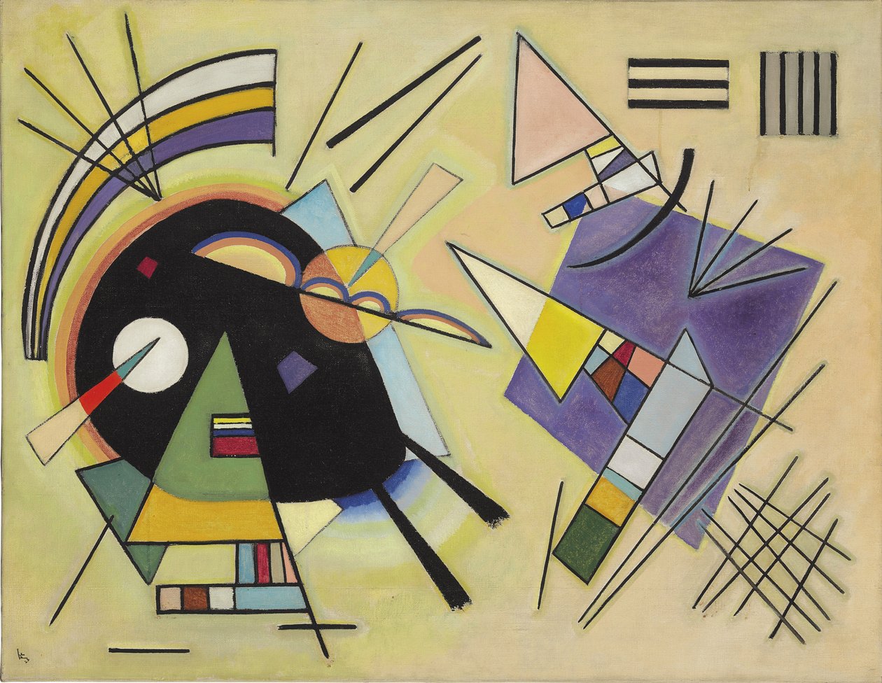 Fekete és lila alkotó: Wassily Kandinsky