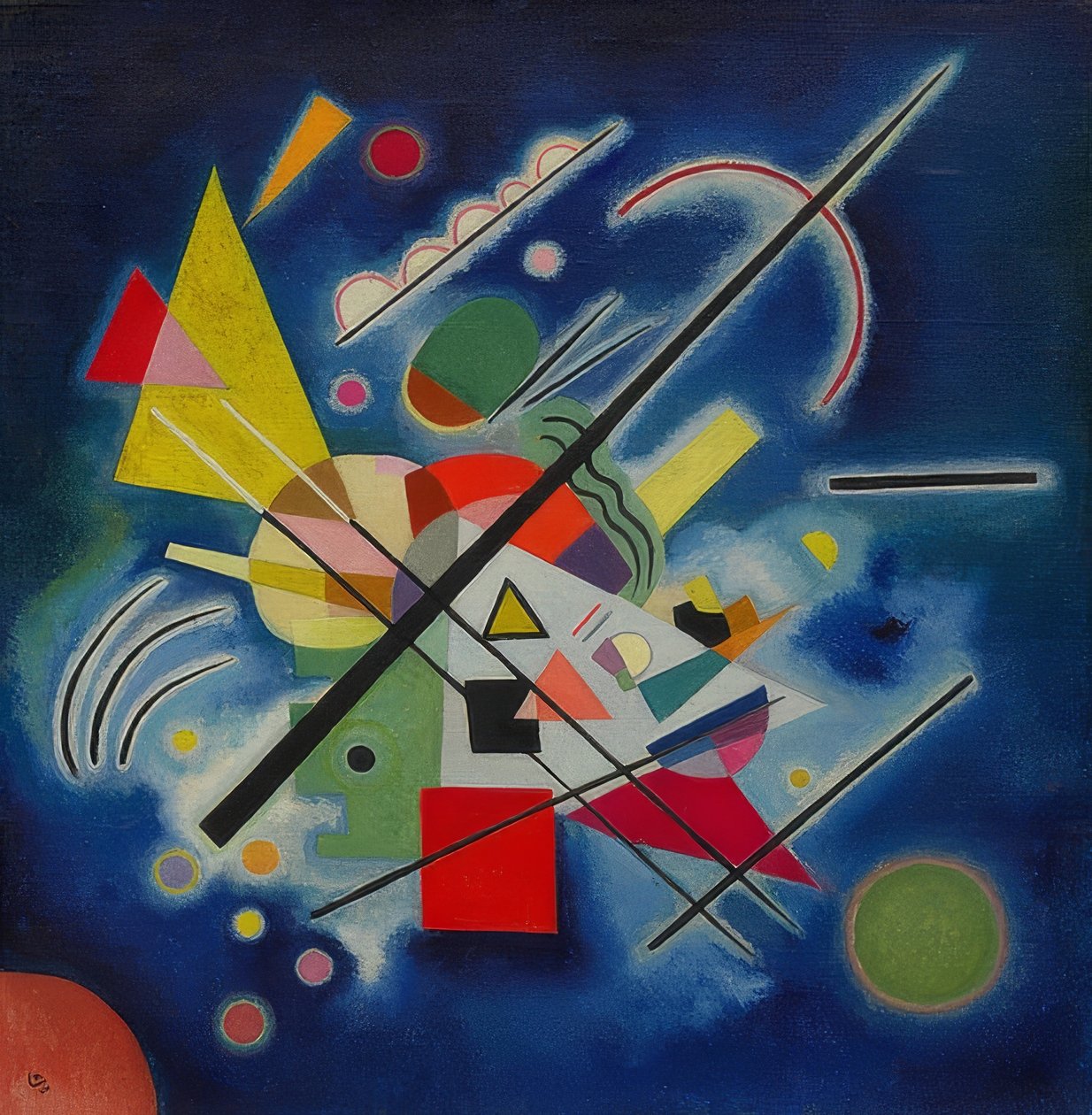 Kék kép. 1924 alkotó: Wassily Kandinsky