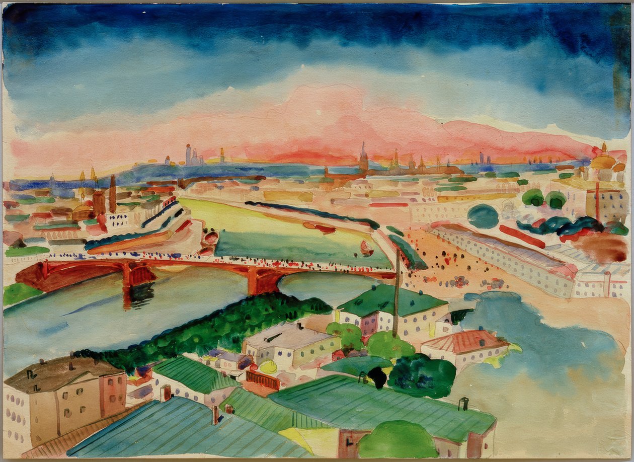 Kilátás Moszkvára alkotó: Wassily Kandinsky