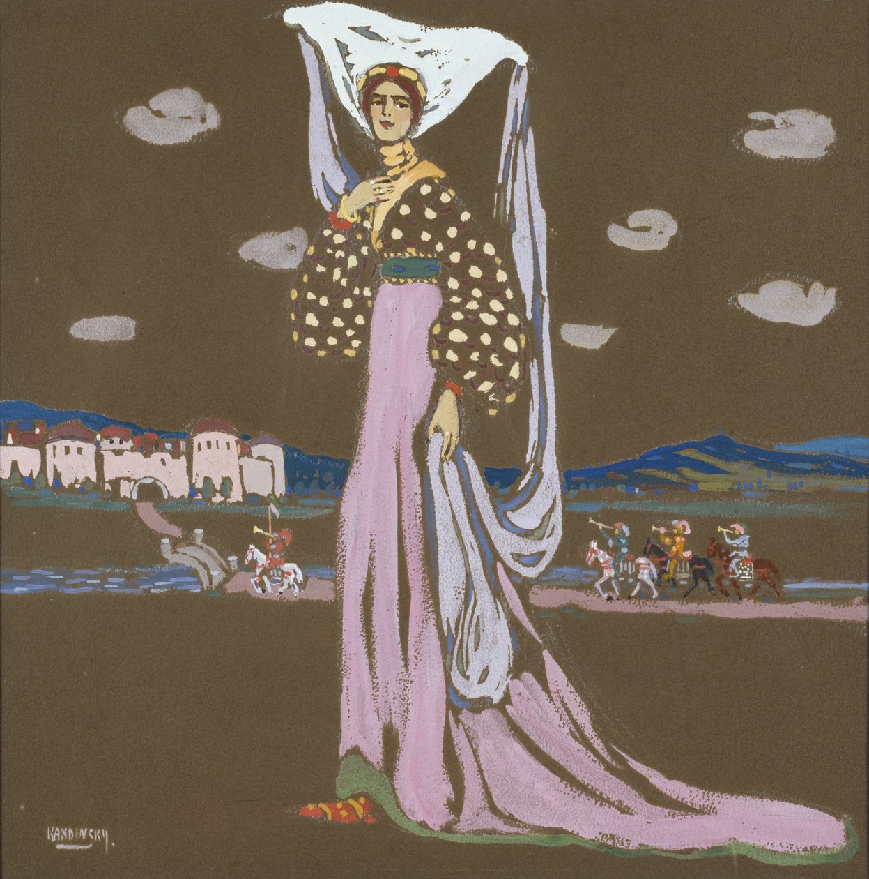 Az éjszaka (Walking Lady) alkotó: Wassily Kandinsky