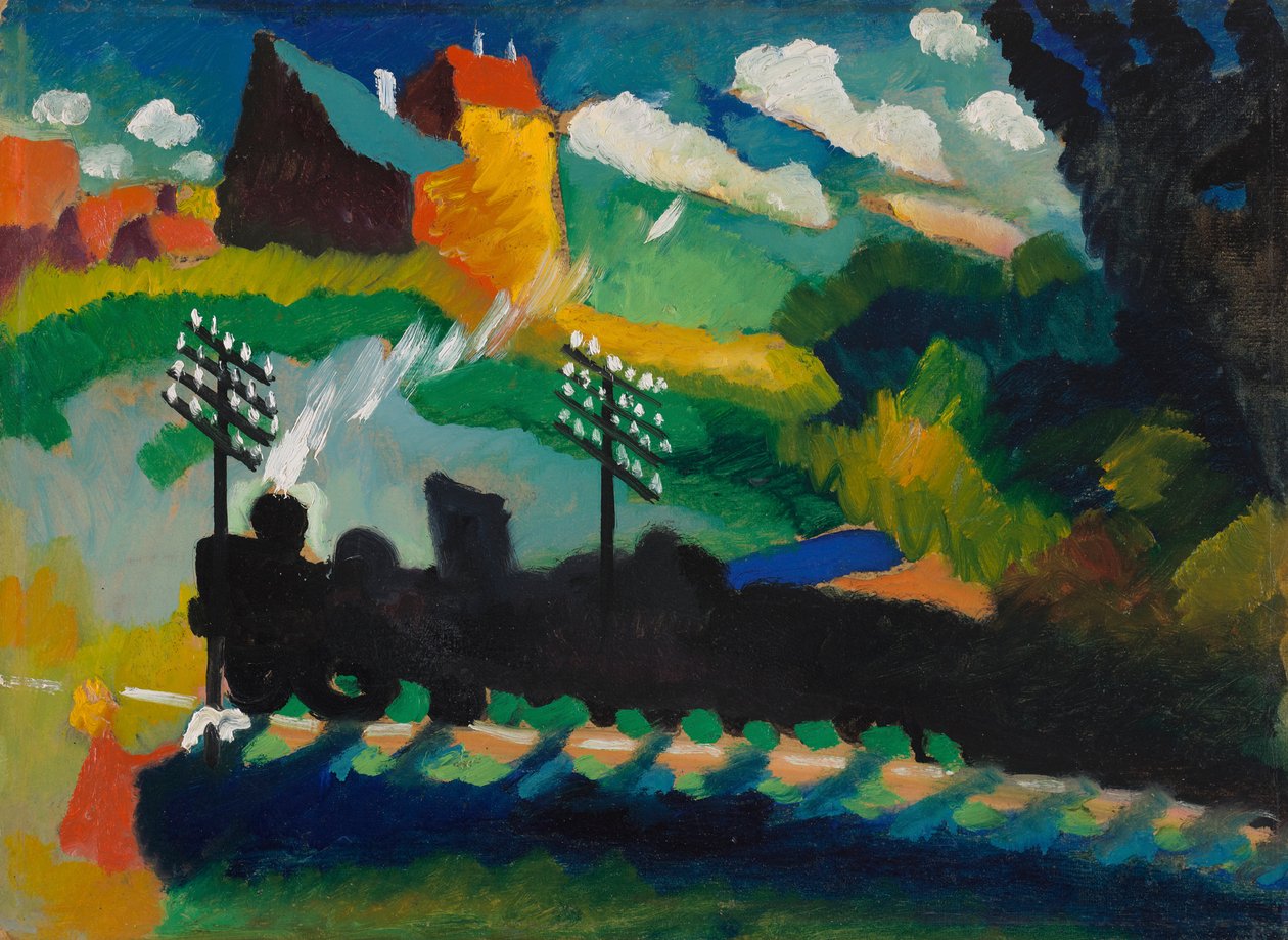Vasút Murnau közelében alkotó: Wassily Kandinsky