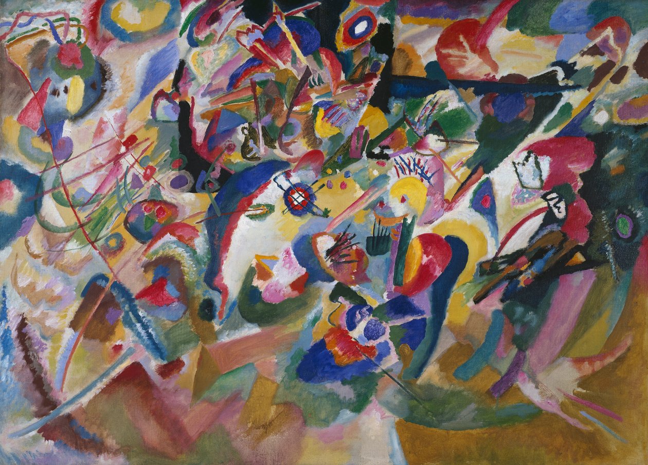 3. tervezet a „VII. összetételhez” alkotó: Wassily Kandinsky