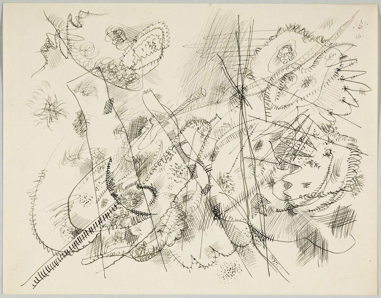 Vázlat egy rézkarchoz alkotó: Wassily Kandinsky