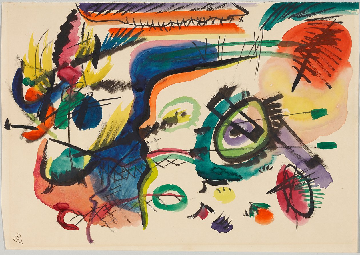 Tervezet a „VII. összetételhez” alkotó: Wassily Kandinsky