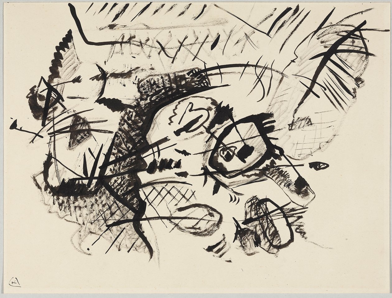 Tervezet a „VII. összetételhez” alkotó: Wassily Kandinsky