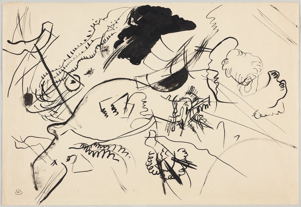 Tervezet a „VII. összetételhez” alkotó: Wassily Kandinsky