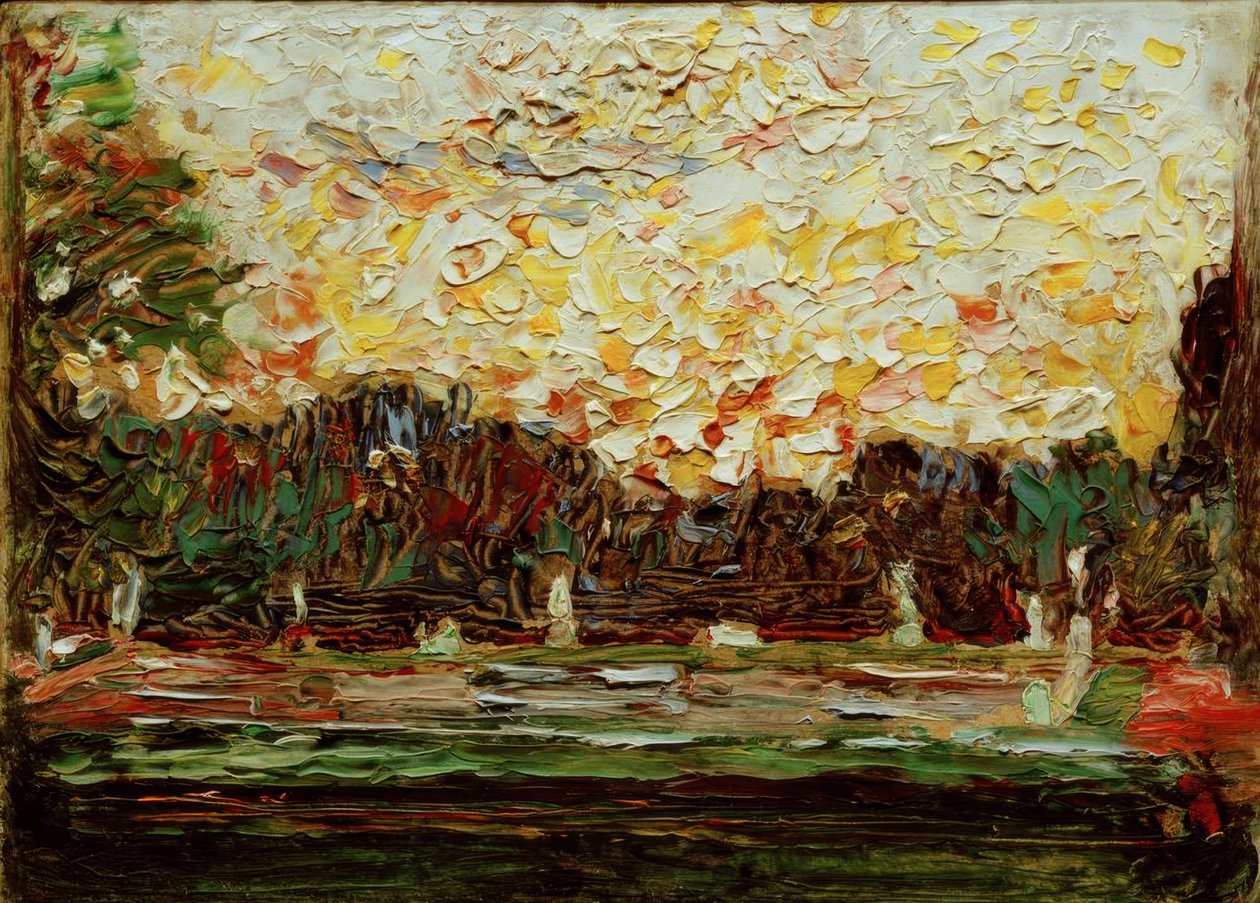 Nagy szökőkút a Nymphenburg Parkban alkotó: Wassily Kandinsky