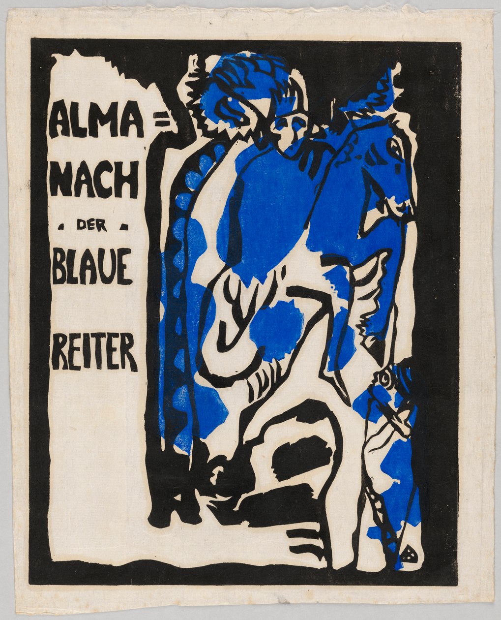 Fametszet a „Der Blaue Reiter” almanachhoz alkotó: Wassily Kandinsky