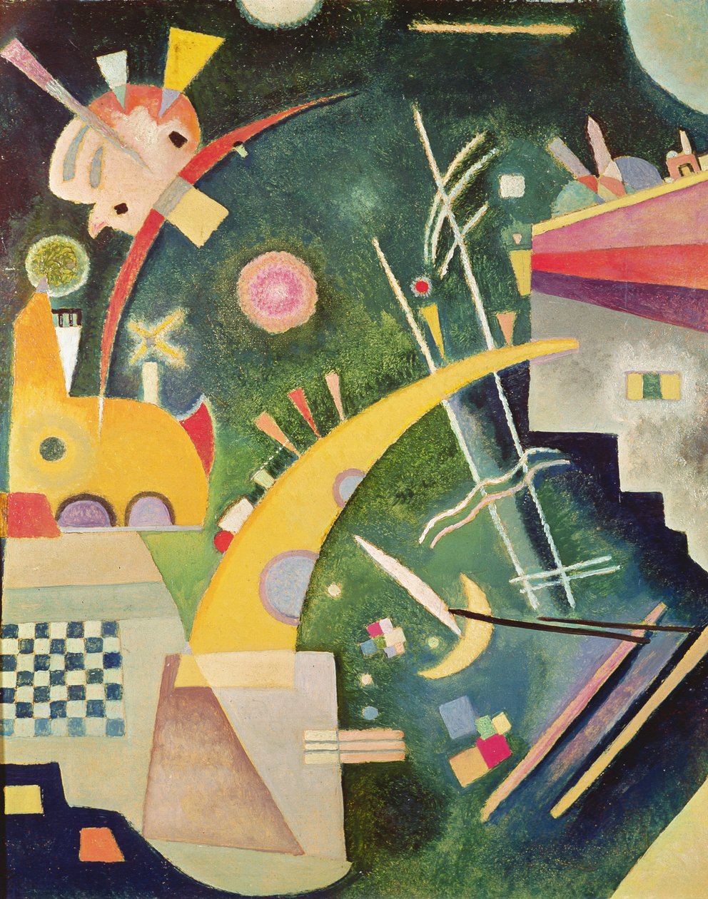 Hornform, 1924 alkotó: Wassily Kandinsky