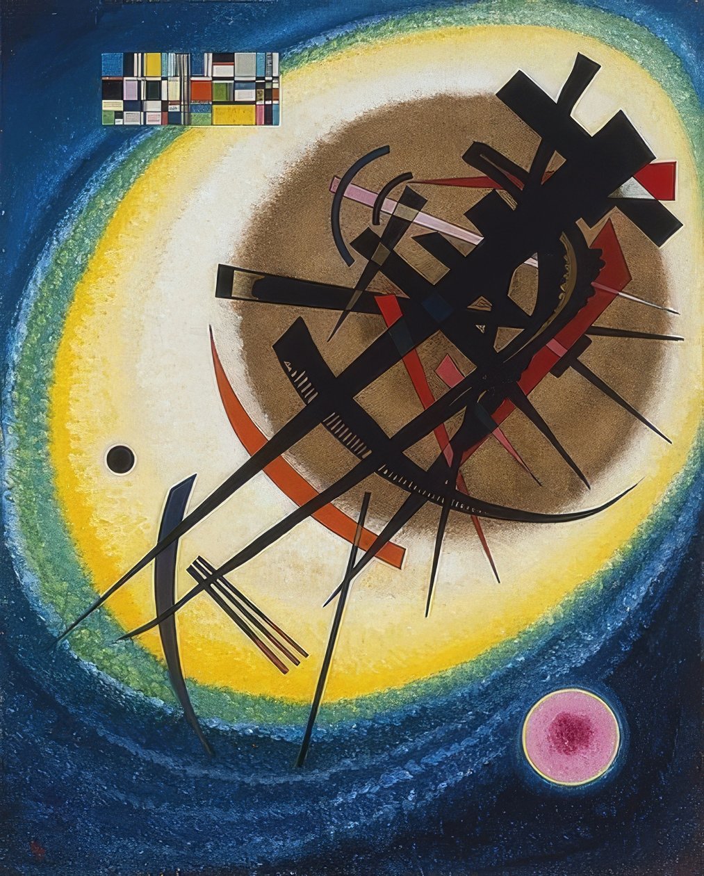 A világos oválisban. 1925 alkotó: Wassily Kandinsky