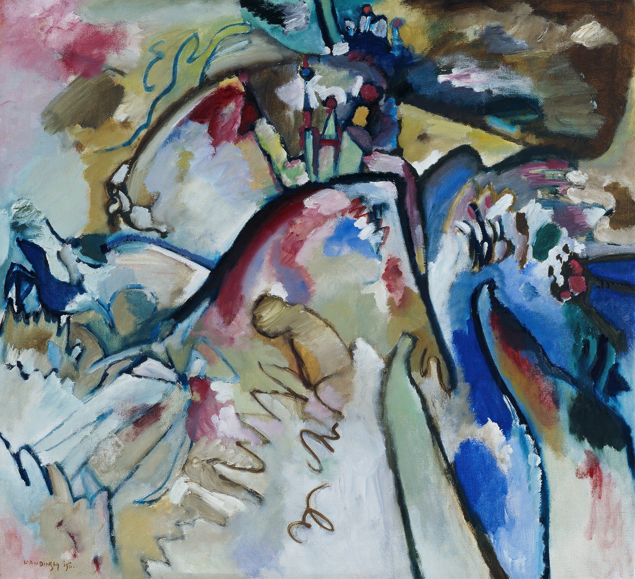 Improvizáció 21a, 1911. alkotó: Wassily Kandinsky