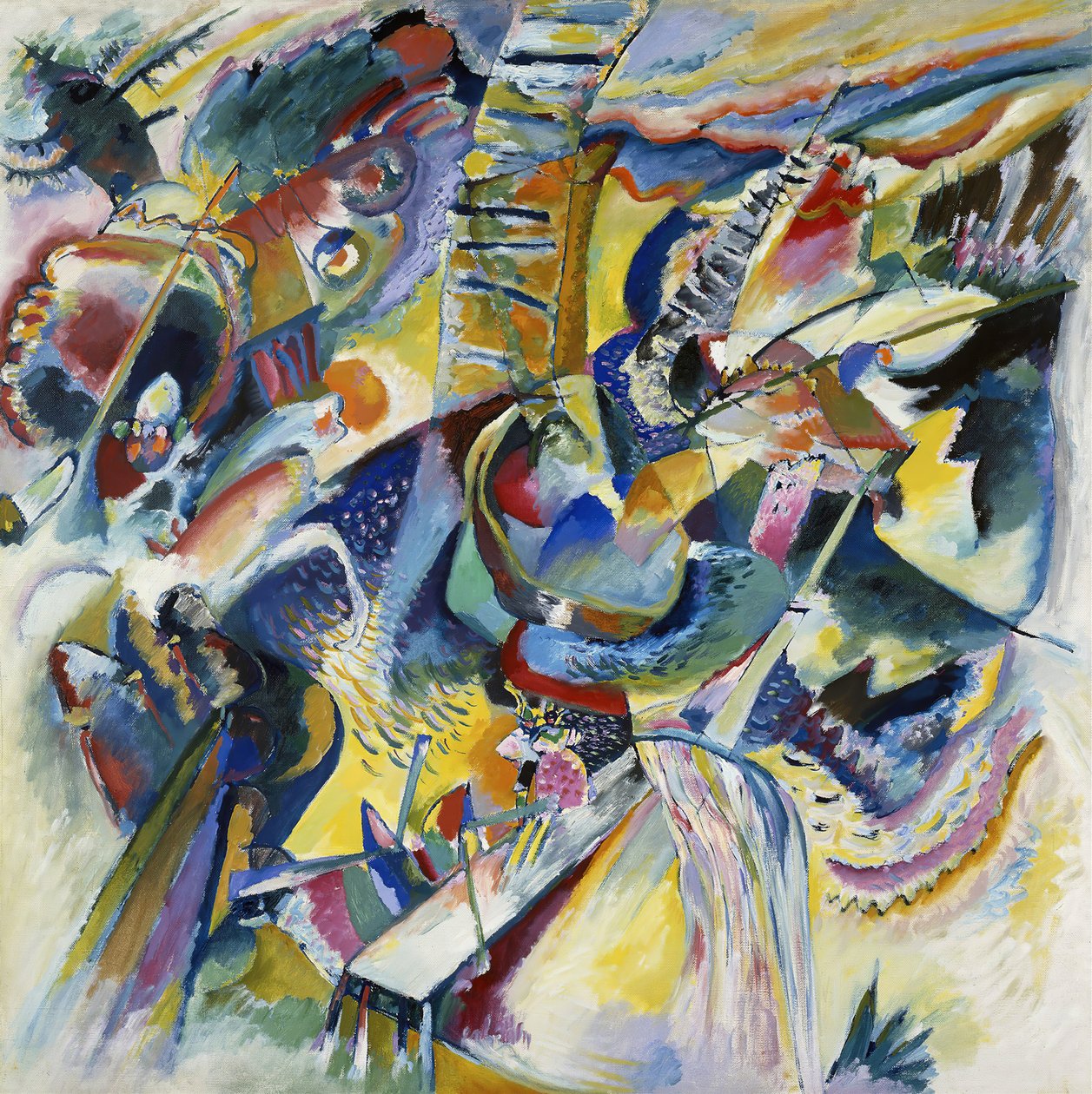 Improvizáció Klamm, 1914. alkotó: Wassily Kandinsky