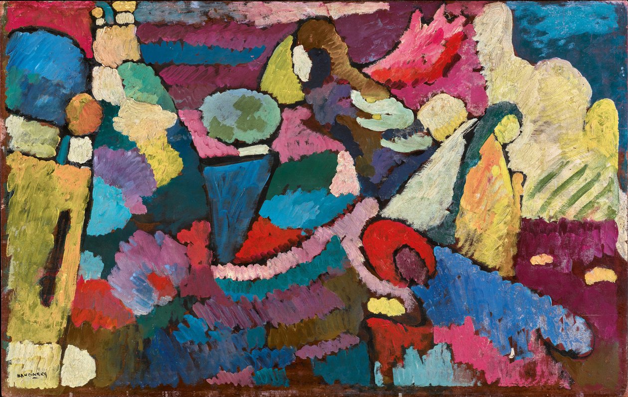 Improvizáció mahagóniról, 1910. alkotó: Wassily Kandinsky
