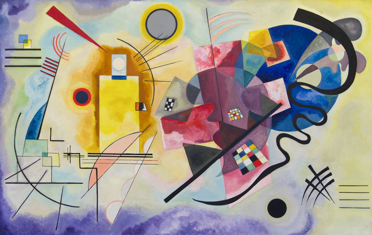 Sárga Piros Kék alkotó: Wassily Kandinsky
