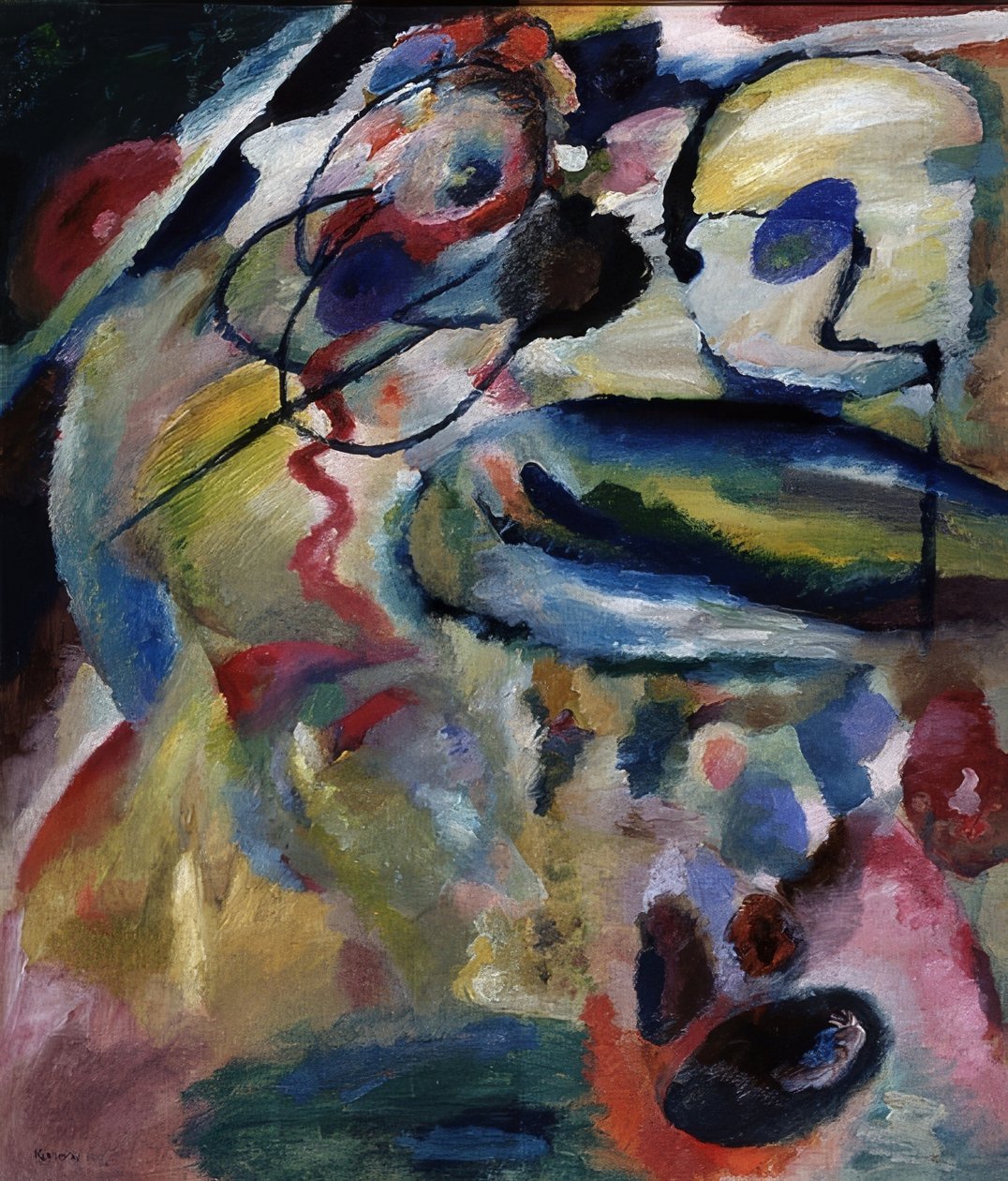 Összetétel körrel. 1911 alkotó: Wassily Kandinsky