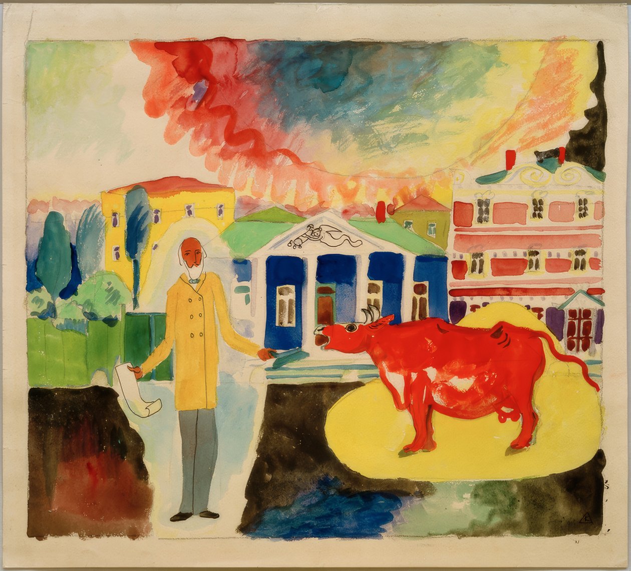 Tehén Moszkvában alkotó: Wassily Kandinsky